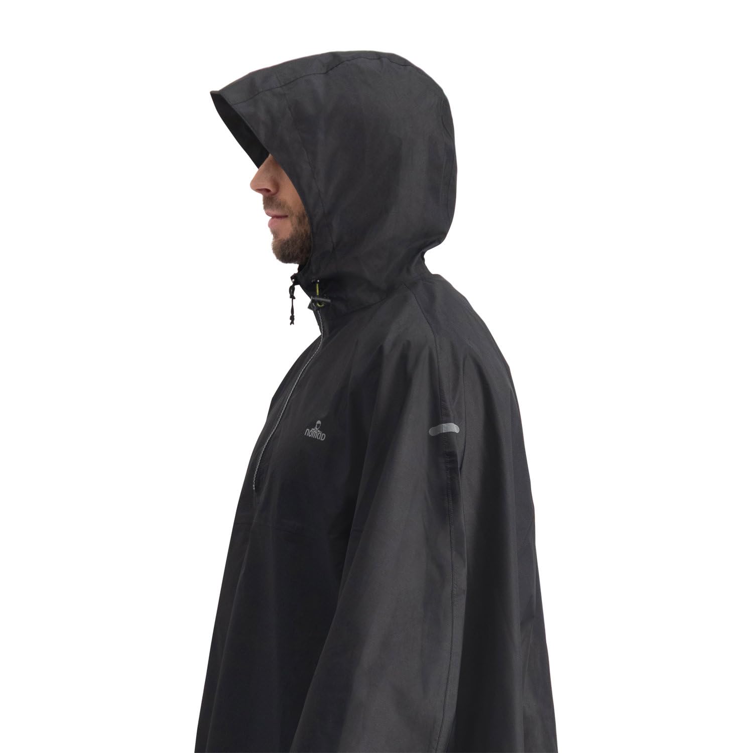 NOMAD® Premium Regenponcho Erwachsene | Wasserdicht 15.000 mm | Poncho für Damen & Herren | Einheitsgröße | Wander-/Fahrradponcho | Inklusive Aufbewahrungstasche