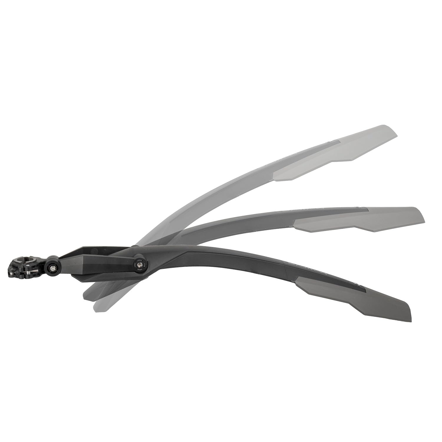 M-Wave 385089_887539036829 Mudguard >Mud Max R III, 26-29 Zoll, hinten, Breite 105 mm, Kunststoff, schwarz, mit Halterung für Sitzpost, auf Karte, Einheitsgröße
