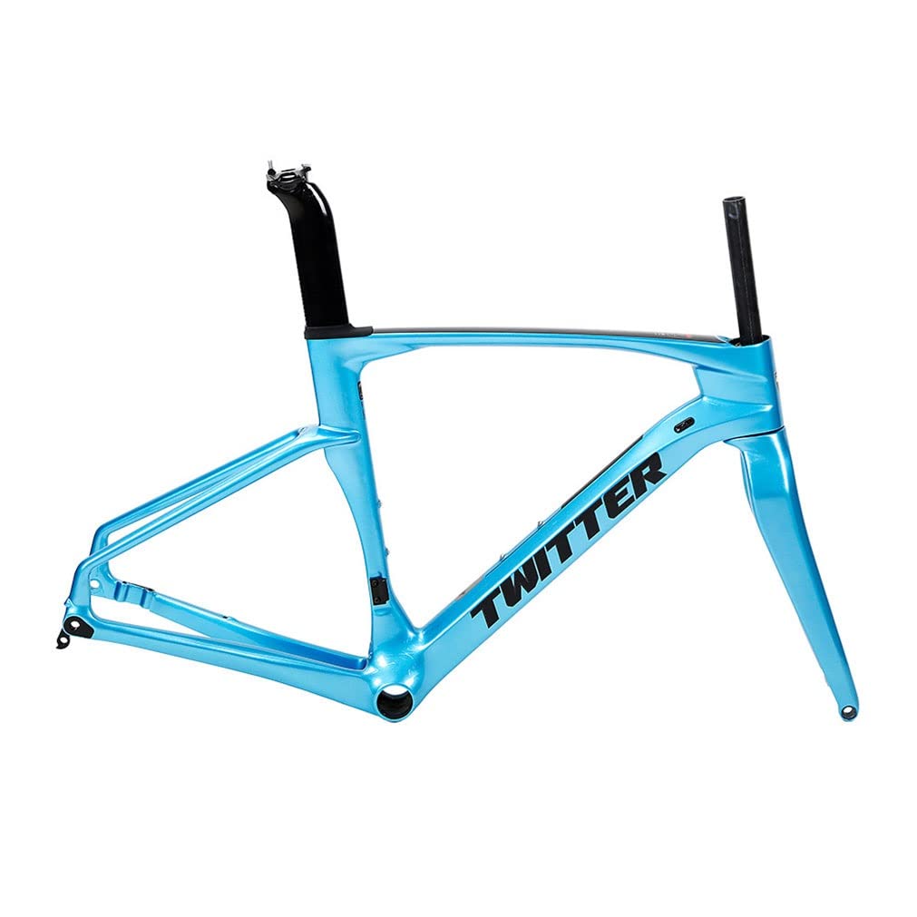 Amazon.co.jp: カーボン製ロードバイクフレームセット 46/48/50/52