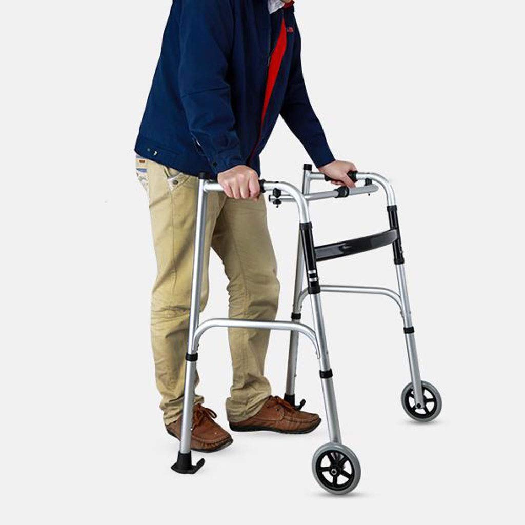 Standard-Gehhilfe für ältere Menschen, faltbare, verstellbare Gehhilfe, ausgestattet für Menschen mit eingeschränkter Mobilität mit Behinderungen (Größe: D), nach denen sie sich sehnen Comfortable