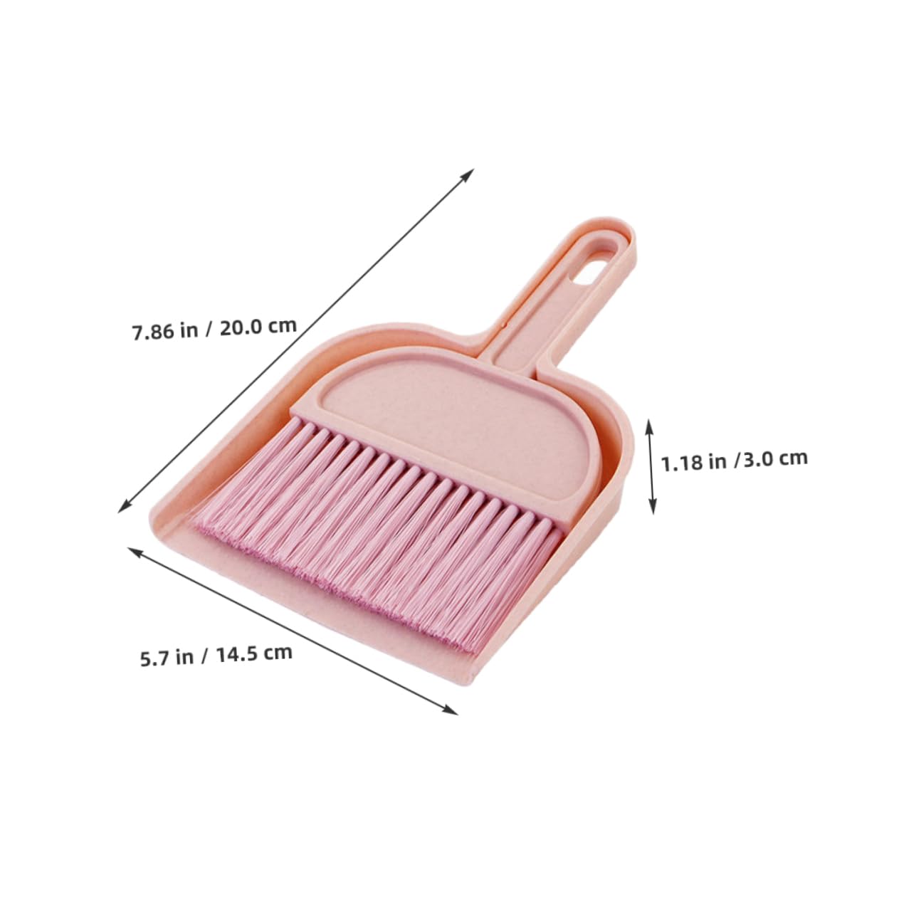 VILLFUL 2pcs Small Hand Broom and Dustpan Set Mini Desktop Cleaning Tool for Pet Areas and Tables Whisk Broom and Dustpan Pink and Blue