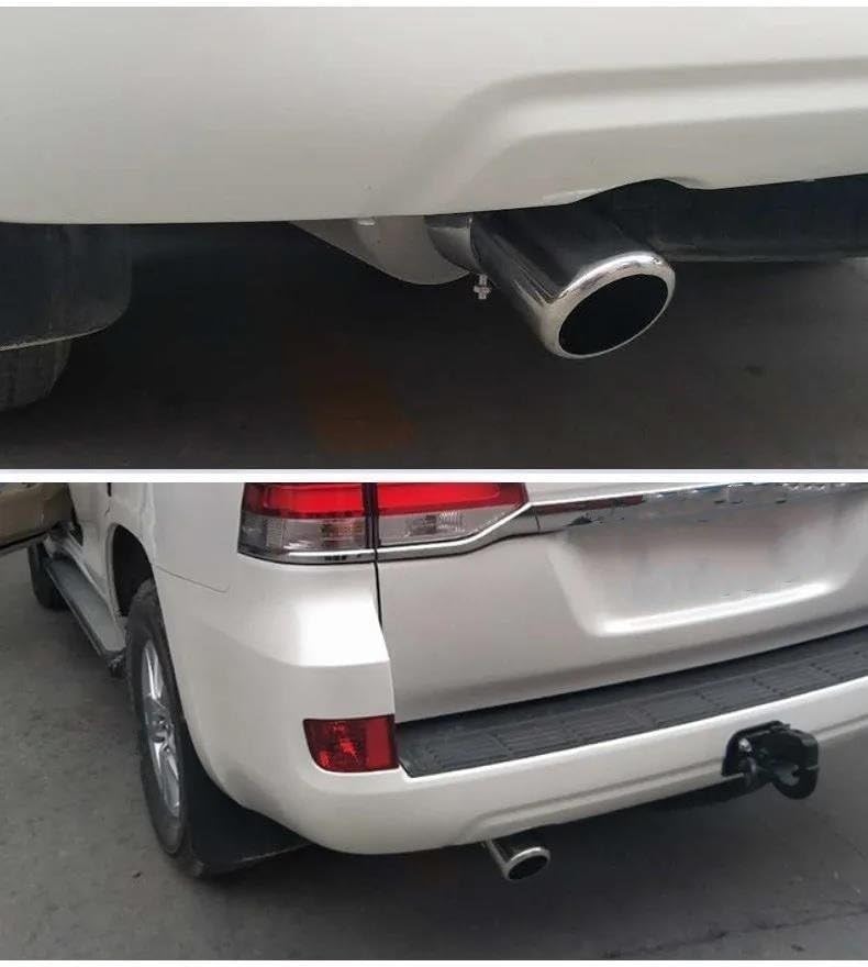 に適合 ランドクルーザー 200 LC200 ステンレススチール テール排気マフラー チップパイプ カースタイリングアクセサリー(銀
