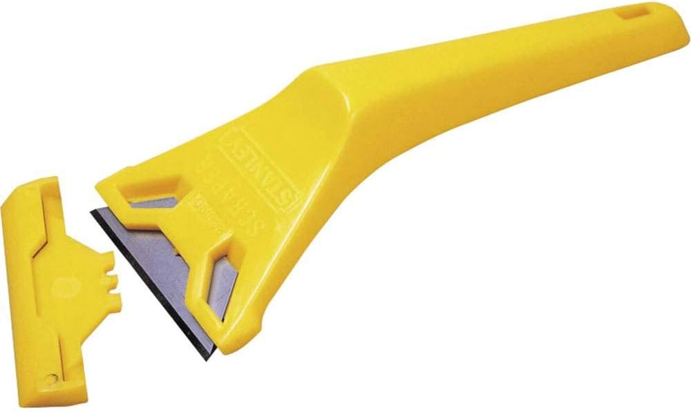 Stanley 0-28-590 Window Scraper, Yellow