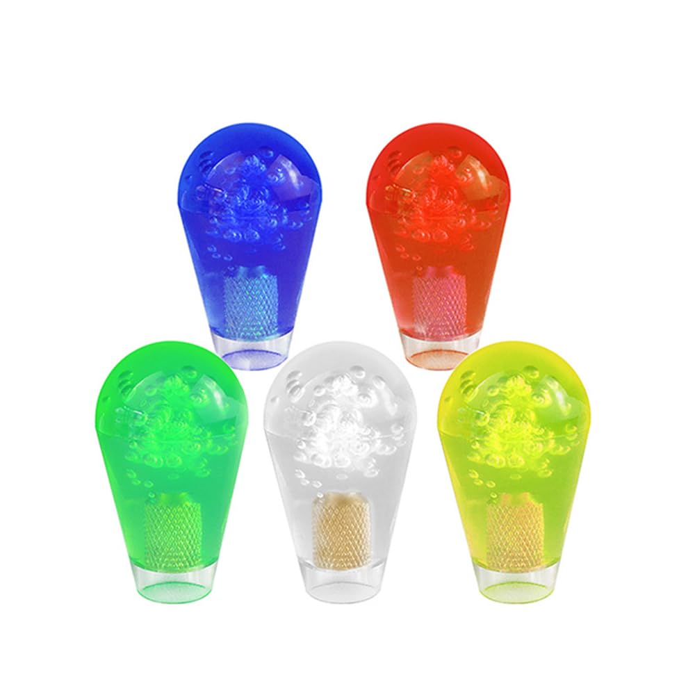 5 piezas de mango de palanca de mando superior de elipse Rocker cabeza ovalada con rosca M6 para juegos de arcada DIY piezas de repuesto amarillo rojo azul blanco verde