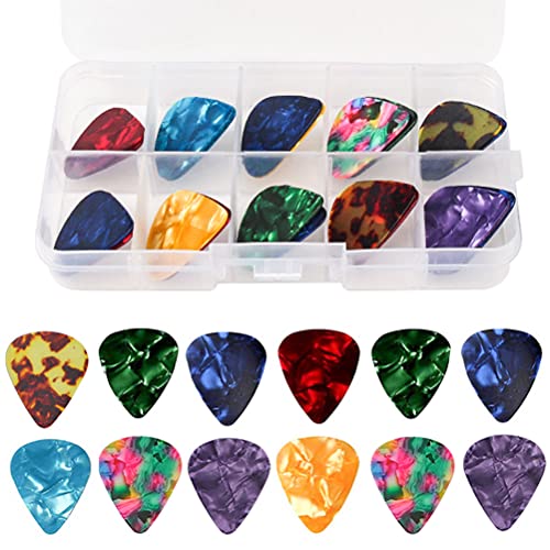 Lot de 16 Médiators pour Guitare, 4 Épaisseurs Différentes Plectre Guitare en Celluloïd Pick 0,46/0,71/0,96/1,2 mm Basse… - Les Beatles, Paul McCartney, John Lennon, RIngo Starr, George Harrison Lot de 16 Médiators pour Guitare, 4 Épaisseurs Différentes Plectre Guitare en Celluloïd Pick 0,46/0,71/0,96/1,2 mm Basse…