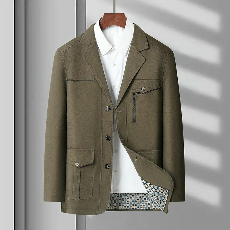 Veste d'automne en coton homme pour se protéger du vent de mi-saison - 2