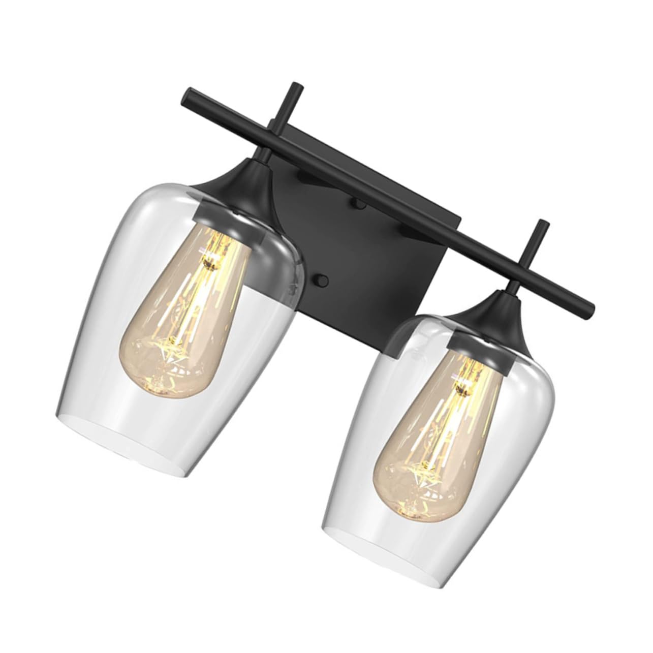 Lampada Da Parete Retrò Parete Specchio Bagno Lampade Per Bagno Luce a Muro Luci Per Lo Specchio Di Vanità Lampadario Ferro Battuto Nero