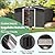 YONUNYE 8' x 10' Outdoor Storage Shed, Metal Shed with Double Sliding Door and Sloping Roof, Garden Tool Shed for Backyard Patio Lawn to Store Utility and Tools, Grey