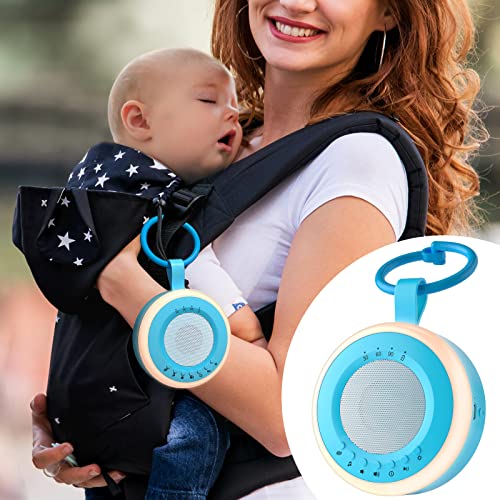 Image of Portable Sound Machine for Baby Sleeping, Travel White Noise Machine with Night Light