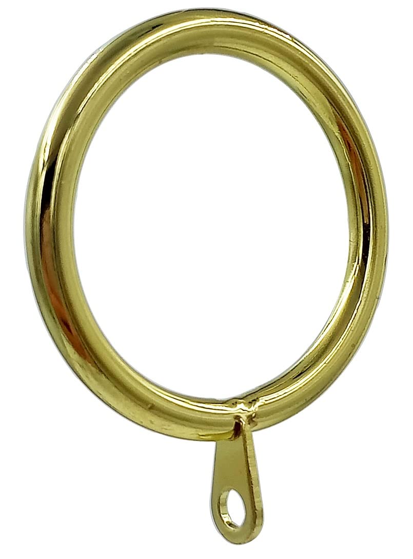 14Pcs Metal Flat Curtain Ring with Eyelet 1.5