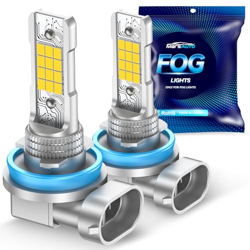 Marsauto H16 H11 H8 LED Fog Light Bulb Yellow, 12,000 Lumens 3500K Amber Yellow...