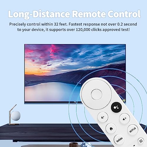 G9N9N Voice Remote Control Compatible with Google Chromecast with Google TV(4K) Streaming Media Player Controller GA01919-US GA01923-US GA02463-US GA02464-US Replacement with YouTube Netflix Keys - Image 4