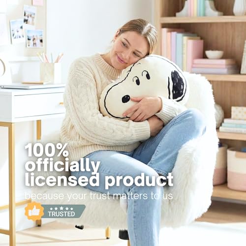 Image of Peanuts Snoopy Bedding Plush Cushion Pillow - Soft Plush Throw Pillow for Bedroom Decor & Gifts, 15 inch, (100% Officially Licensed Product) by Franco Collectibles