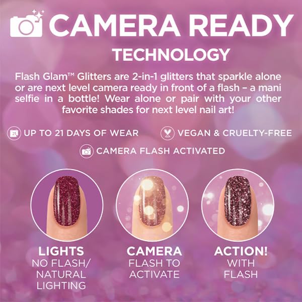 Esmalte de uñas Gelish Mini Flash Glam Reflective 0.3 Fl Oz miniatura 7