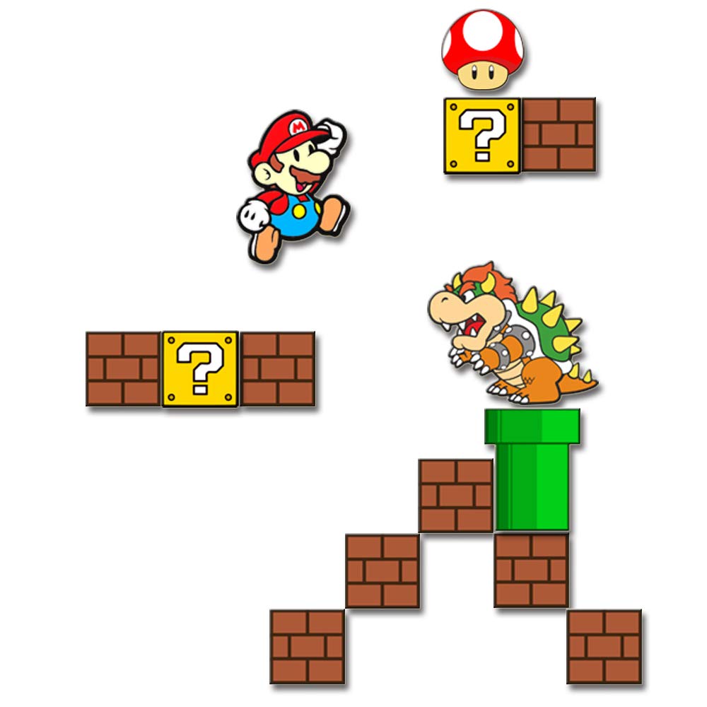 Yey Fridge Magnets Refrigerator Stylish Set 90's Cartoon Game Design for Home, Kitchen and Office Decoration (Multicolour, 3x2 inches) Pack of 14 Pieces