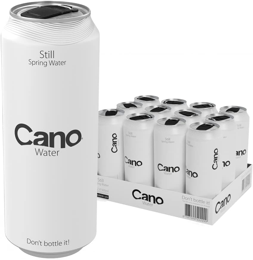 Still Water Multipack (12 x 500ml), Resealable Lids, Water Multipack Cans, Natural Spring Water, Still Spring Water Cans