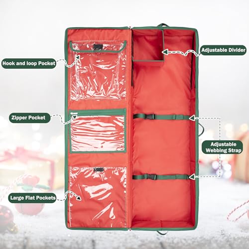 EXLIFBAG-Wrapping-Paper-Organizer-Storage-for-Christmas-Gifts-Wrapping-Pape-Fits-Ribbon-Ornaments-Holiday-Accessories-40 EXLIFBAG Wrapping Paper Organizer Storage for Christmas Gifts Wrapping Pape Fits Ribbon Ornaments Holiday Accessories 40