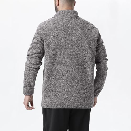 Half Zip Pullover Men Workout Sweatshirt Sherpa 3/4 Zip Cotton Clothes Oversized Golf Shirt3