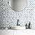 DICOFUN 1 Sheet White Marble Look Peel and Stick Backsplash Tile, Mixed Glass Self-Adhesive Mosaic Tiles, Stainless Steel Stick on Wall Tiles for Kitchen and Bathroom Backspalsh, Mirror Decor