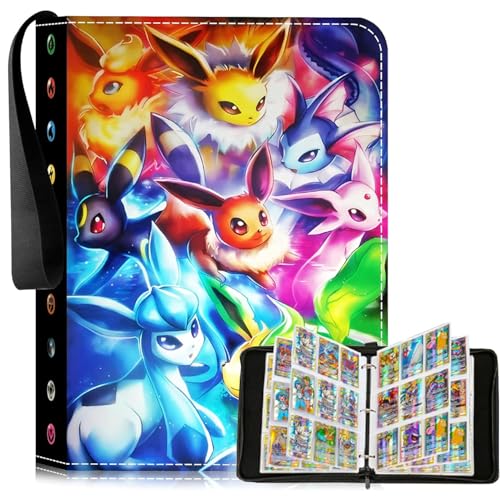 Classeur Carte,50 Pages 900 Poches Carte Album Deux Côtés,PU Imperméable HD Transparent,pour les Collectionneurs de Cartes,Cadeau Les garçons et Les Filles