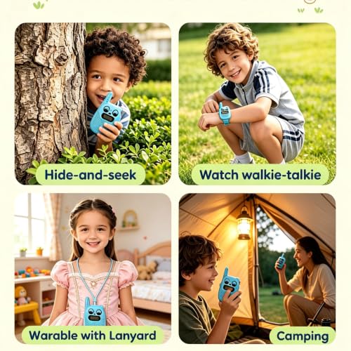 Qniglo Walkie Talkies for Kids Ages 3-12 Walkie Talkie Toys for Boys Girls - image 4