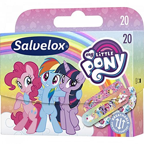 Salvelox ® | My Little Pony | Kids Flexible, Durable, Breathable & Water & Dirt Resistant | Pack of 20
