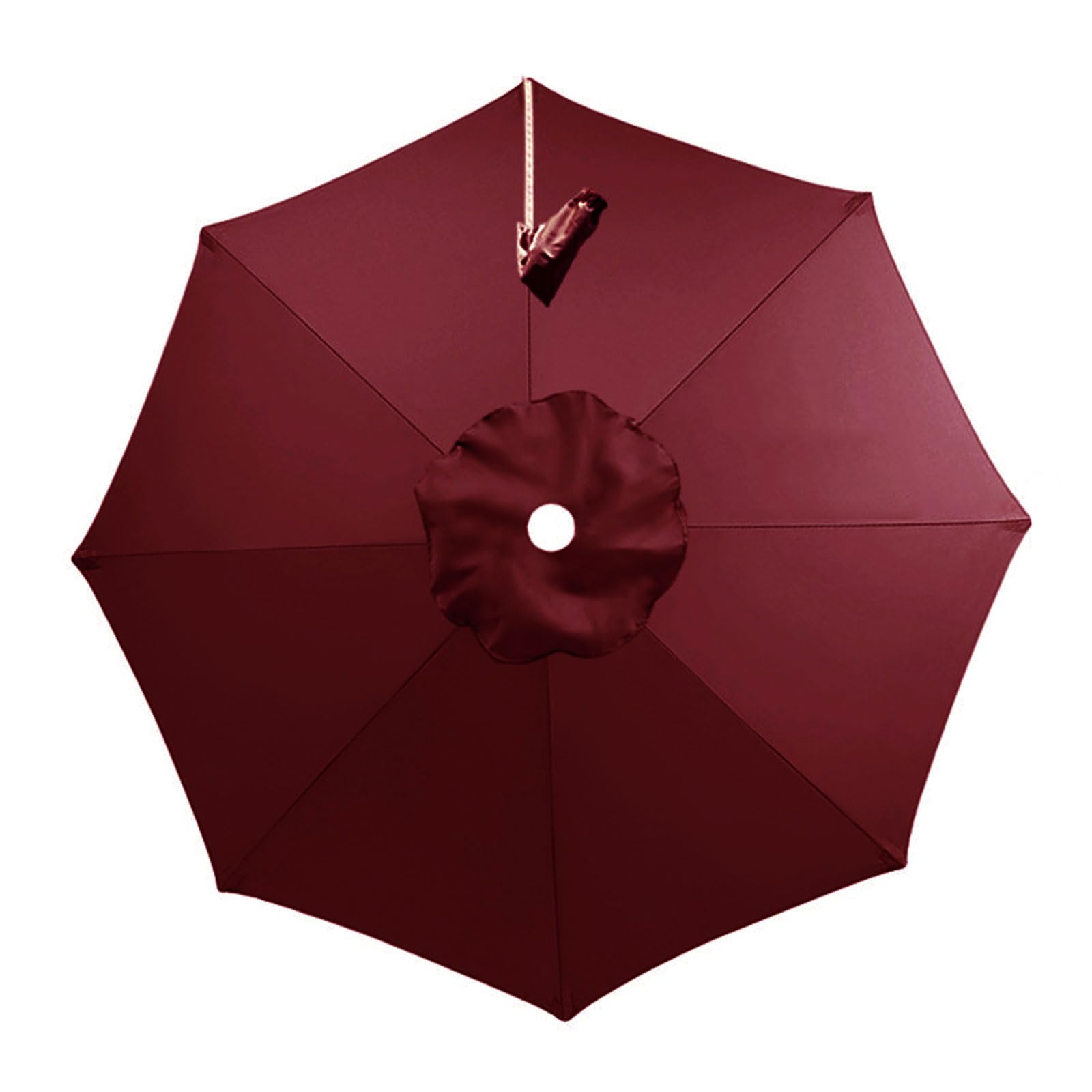 Kdqrmvv Claret Cantilever Parasol Replacement Canopy 10Ft 8Ribs For Outdoor Patio Offset Umbrella