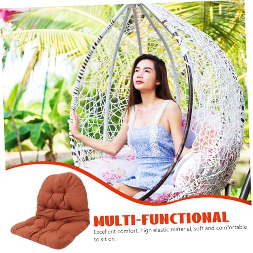 Cojín para silla columpio tipo huevo de jardín Happyyami reposición cómodo 4