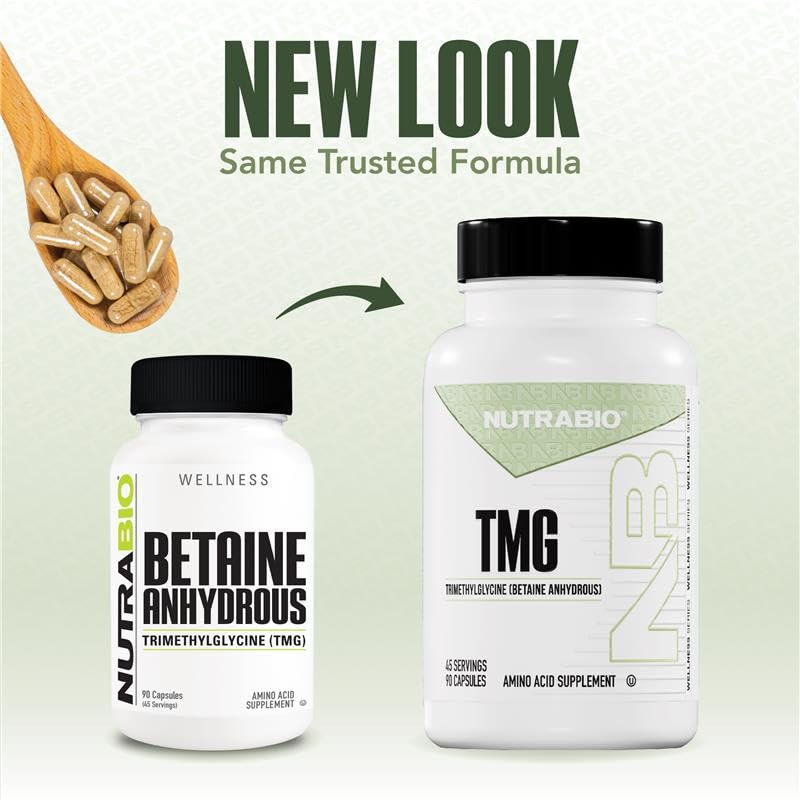 NutraBio TMG Betaine Anhydrous Capsules