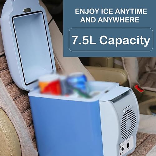 Draagbare vriezer voor auto, 7,5 l, auto 12v, geluidsarme mini-koelkast, met koel- en verwarmingsfunctie, mini-autoverwarming, gebruikt om dranken, snacks op te slaan - Image 4