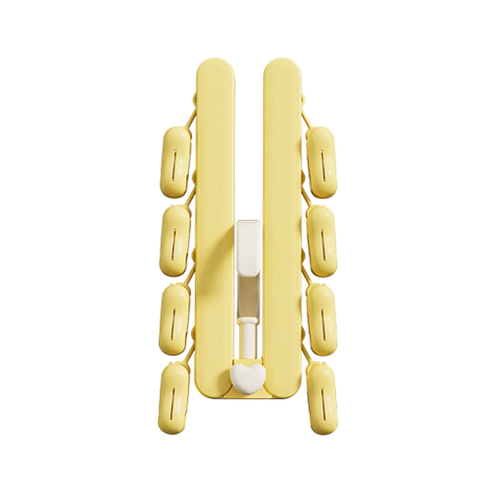 Tsophreniq Portable Folding Drying Rack Baby Clothes Hanger Multifunctional Nonslip Sock Clip Foldable Underwear Clothespin Multifunctional Sock Clip