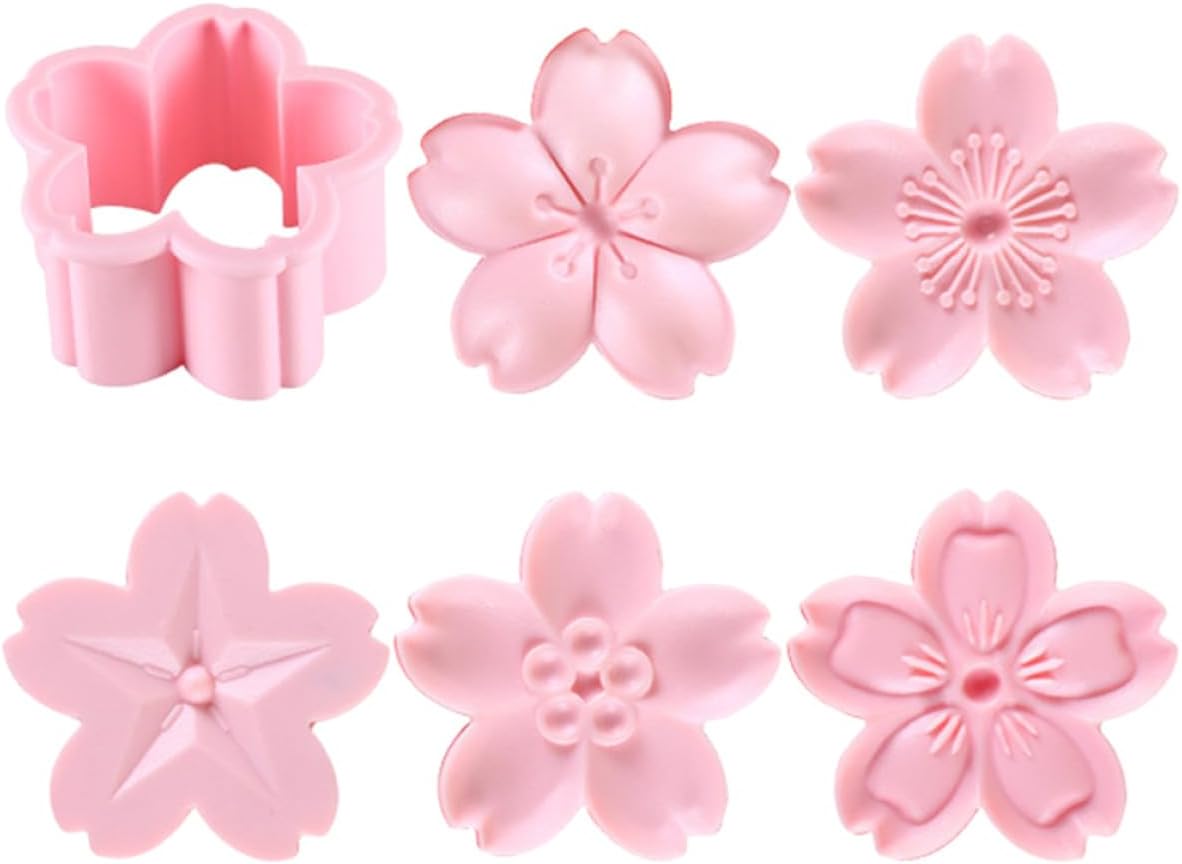 桜の形したクッキースタンプ 丈夫なABS素材のクッキーカッター ベーキングやプロのケーキショップ向け 1セット