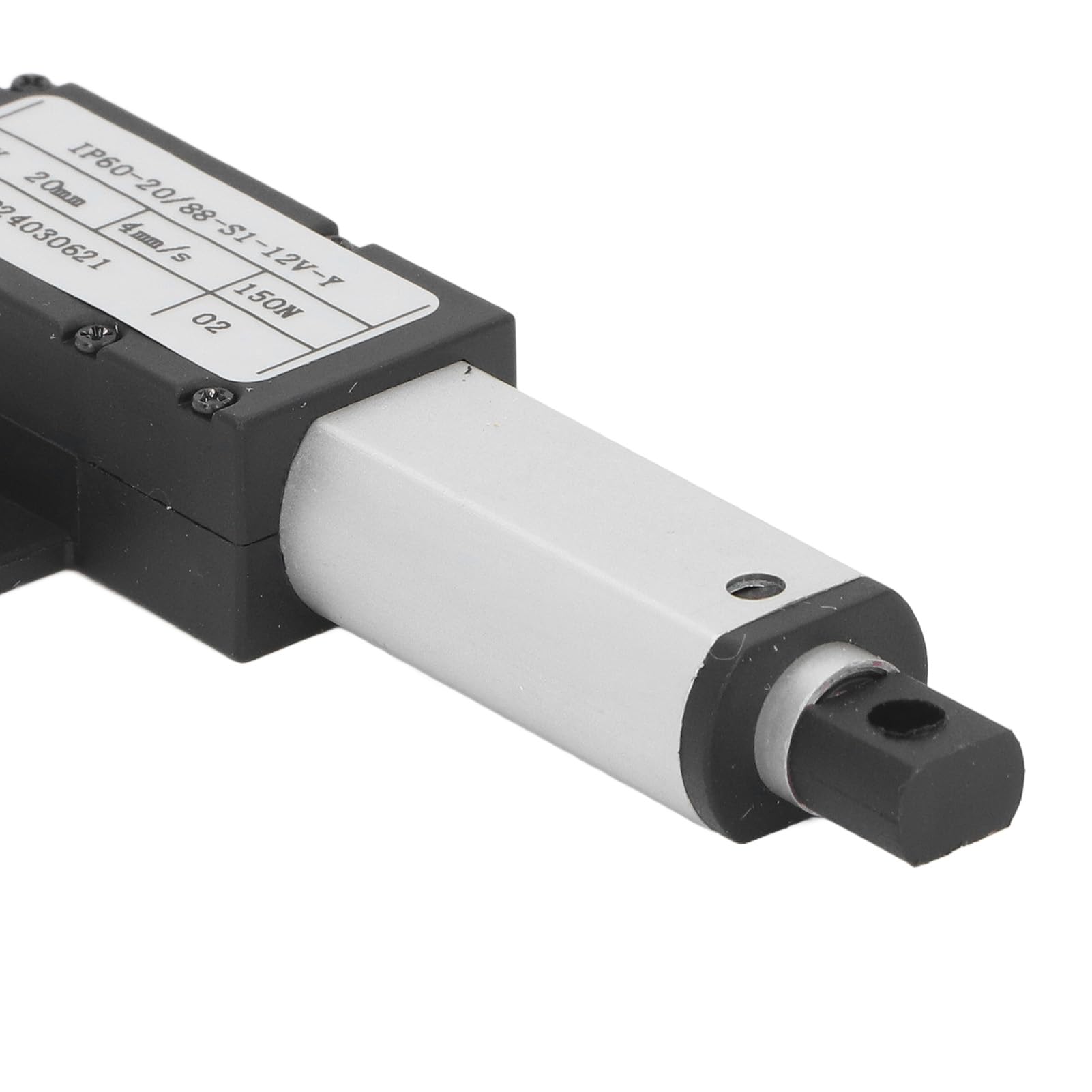 Attuatore lineare elettrico 12V 150N 20mm IPX4 Mini con alluminio e ABS per automazione domestica e banco di lavoro di sollevamento