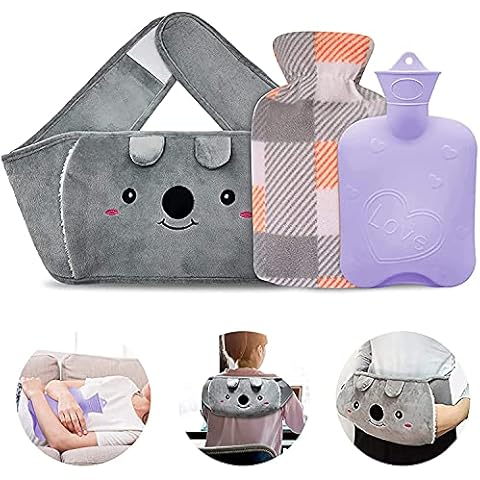 Wärmflasche aus Gummi mit weichem Taillenbezug Cover