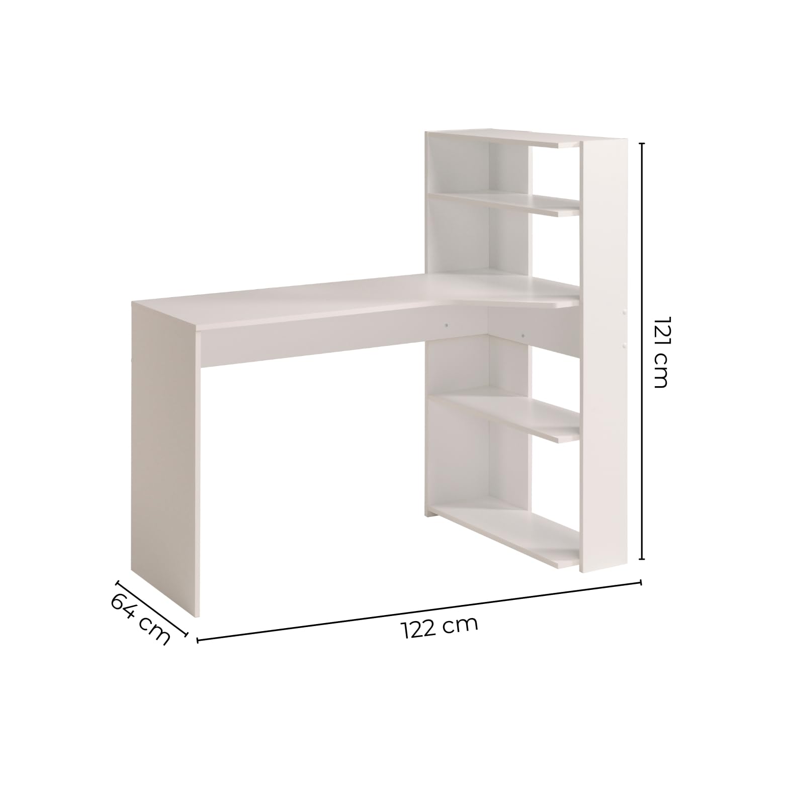 Mister Scrivania, Legno, Bianco