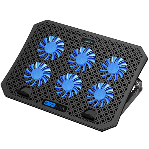 AICHESON-Laptop-Cooler-Pad-with-6-Cooling-Fans-for-11-156-Laptops-Blue-Lights-2-USB-Ports