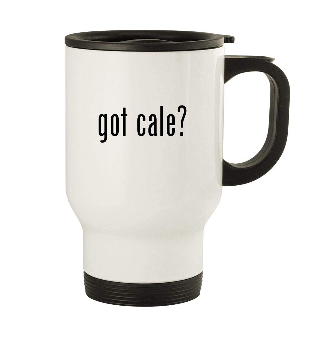 got cale? - 14oz Stainless Steel Travel Mug, White