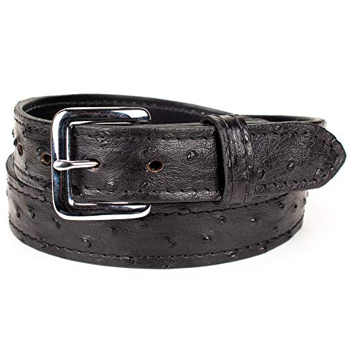 Genuine Ostrich Skin Leather Belt