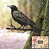 Raven decormetal birds yard decormetal yard art outdoor and gardentree decorations outdoormetal yard animalsblack crows halloween decorgarden patio decor  urban country home decor