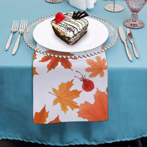 Servilletas de tela con hojas de arce otoño 6 pcs miniatura 4
