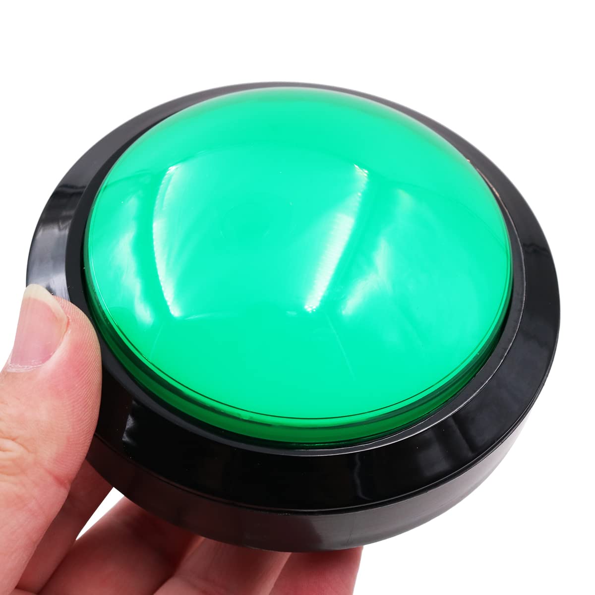 VOANZO 12V LED Illuminated Push Buttons Giant Enter Button Big Green Button for Arcade Pop's Music DJ Dancing Machine -Diameter 100mm - Image 4