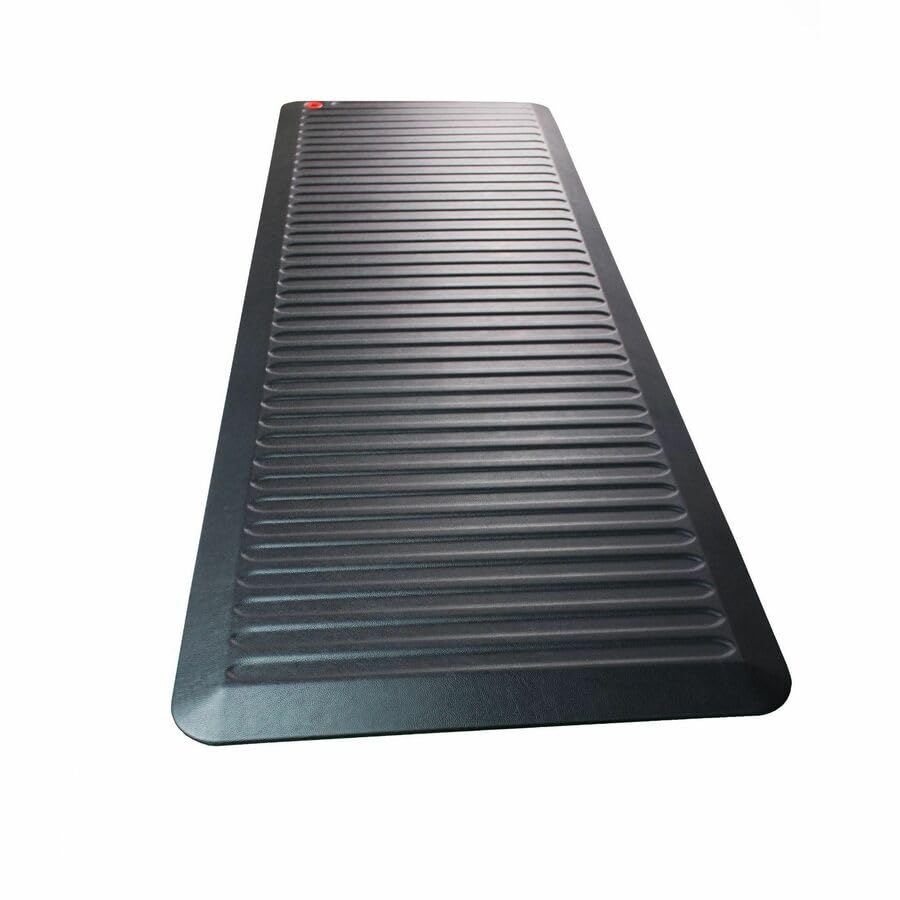 Esterilla antifatiga Floortex AFS-Tex 6000X extra ancha 23x67 pulgadas negra 5