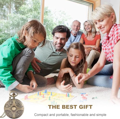 7 Mini DND Würfel Set 4.5cmX6.3cmX1.5cm Mini DND Würfel Set Grün und Patina Aussehen der Ausrüstung Mini DND Würfel Set Mit Kette Würfel DND Metall Geeignet für Reisegruppen und Camping