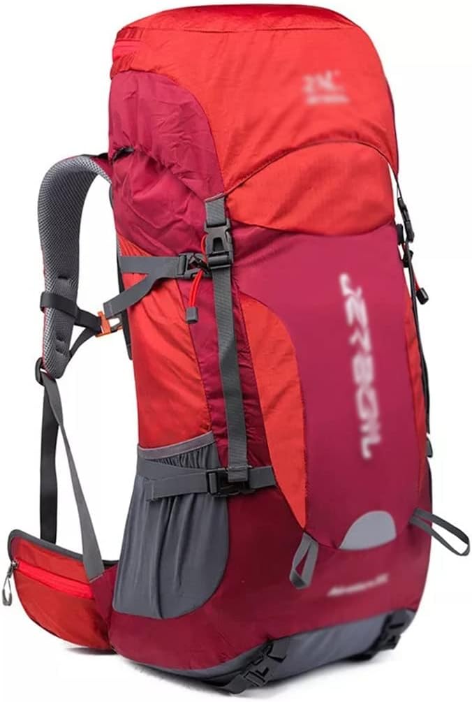 55L Hiking Outdoor Bag Travel Backpack Wear Resistant Sports with Rain Cover
