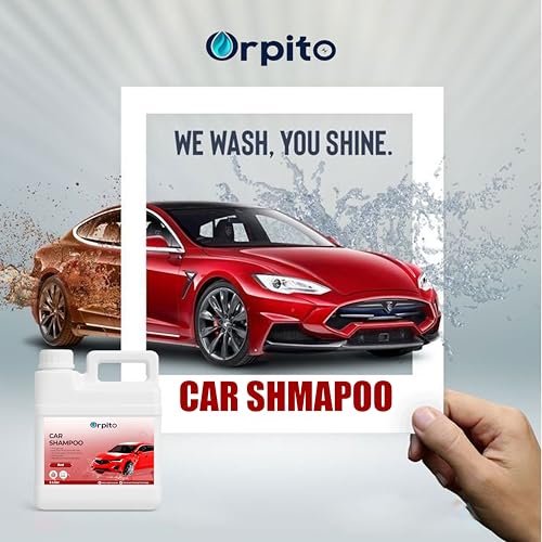 Image of Car Shampoo 5L Multi Fragrance | High Foam Car Wash Liquid | Deep Cleaning Formula | pH Neutral Paint Safe | Removes Dust & Grime | Glossy Finish Wash (1, RED)
