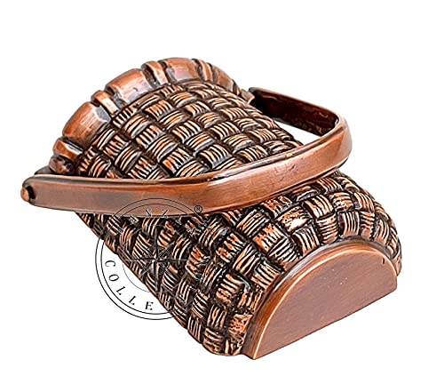 Hanzla Collection Solid Brass Copper Antique Finish Basket Door Knocker Handmade Doorknocker #TOP2