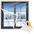 U0U Window Insulation Kit,47in x 63in Indoor Plastic Window Insulation Kit with Double Sided Tape,Window Plastic Transparent Film for Winter Keep Cold Out (1pcs 47*63in)