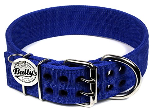 Hundehalsband Aus Leder Mit Nieten – Für Mittelgroße & Große Hunde (M, Rot)