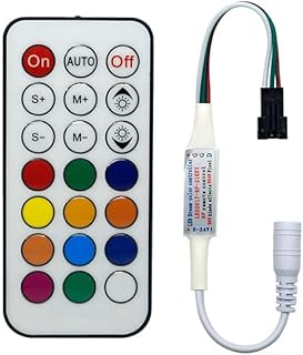 NOAMED Fengyan Lighting Accessories 5pcs/set Wireless RF Controller Mini Phantom 2811/FW1903/16703/2812 Full Colour Light Bar Controller (Size : RF21 keys)