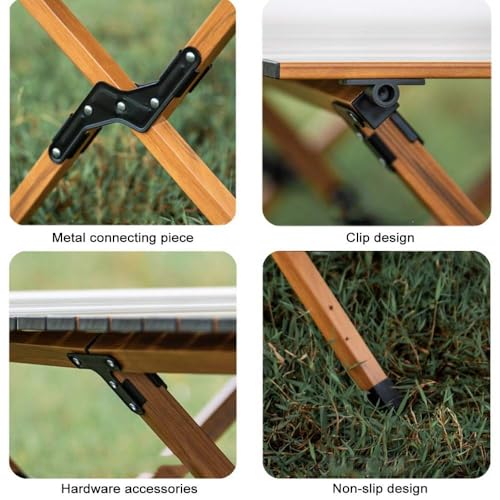 Table pliante légère et portable en aluminium facile à installer